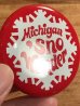 Michigan 'Sno Wonderのスーベニア物のビンテージ缶バッジ