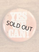 “Yes We Can!” Pin Back　メッセージ　ビンテージ　缶バッジ　70〜80年代