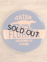 Gator Bowl “Florida” Pin Back　カレッジ　ビンテージ　缶バッジ　60〜80年代