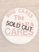 “Who Cares The HMO PA Cares” Pin Back　医療系　ビンテージ　缶バッジ　70〜80年代