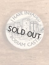 “I Have Invaded Bodiam Castle” Pin Back　ボディアム城　ビンテージ　缶バッジ　70〜80年代