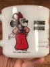 ミッキーとミニーマウスのファイヤーキングのビンテージマグカップ