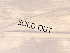 アメリカのアドバタイジング物のアンティークのウッドハンガー