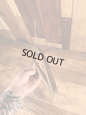 アメリカのアドバタイジング物のアンティークのウッドハンガー