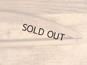 アメリカのアドバタイジング物のアンティークのウッドハンガー