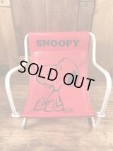 Peanuts Snoopy Vinyl Leather Doll Chair　スヌーピー　ビンテージ　ドールチェア　ビニールレザー　70年代