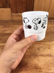 他の写真3: Peanuts Snoopy Stacking Plastic Cup　スヌーピー　ビンテージ　プラスチックカップ　70〜80年代