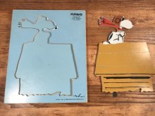 他の写真1: Playskool Peanuts Snoopy “Red Baron” Wooden Puzzle　スヌーピー　ビンテージ　パズル　レッドバロン　70年代