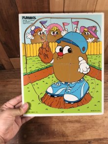 他の写真3: Playskool Potato Head “Slugger” Wooden Puzzle　ポトテヘッド　ビンテージ　パズル　80年代