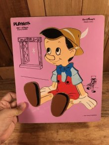 他の写真3: Playskool Disney “Pinocchio” Wooden Puzzle　ピノキオ　ビンテージ　パズル　ディズニー　70年代
