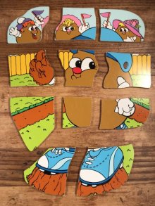 他の写真2: Playskool Potato Head “Slugger” Wooden Puzzle　ポトテヘッド　ビンテージ　パズル　80年代