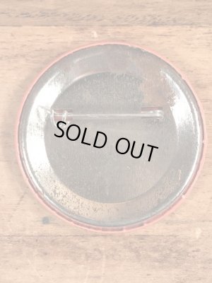 Smurfのメッセージが書かれたヴィンテージ缶バッチ