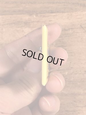 パックマンの四角のビンテージ缶バッジ