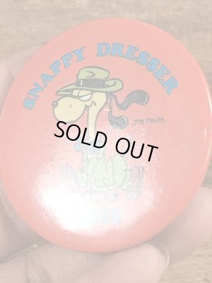 ガーフィールドのオーディーのヴィンテージ缶バッチ