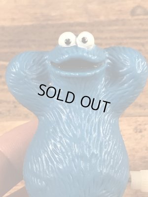 セサミストリートのクッキーモンスターのビンテージトコトコ人形