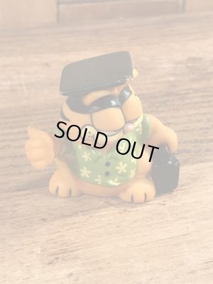 ガーフィールドの卒業生のビンテージソフビ人形