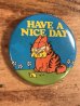 ガーフィールドのHave A Nice Dayのメッセージが書かれたビンテージ缶バッジ