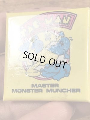 パックマンの四角いヴィンテージ缶バッチ