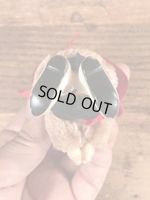 ウエスタンコスチュームのクマのヴィンテージクリップドール