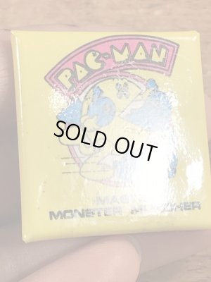 パックマンの四角のビンテージ缶バッジ