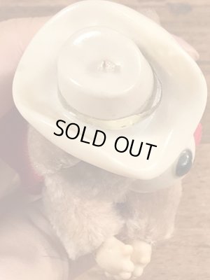 ウエスタンのクマのビンテージクリップ人形