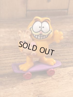 ガーフィールドのスケートボードのビンテージPVCフィギュア