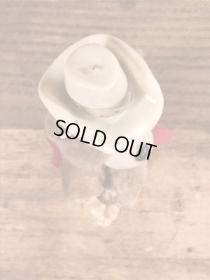 ウエスタンのクマのビンテージクリップ人形