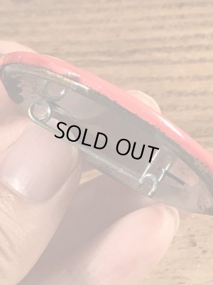 スマーフのI Hate Homework!のメッセージが書かれたビンテージ缶バッジ