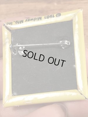 パックマンの四角のビンテージ缶バッジ