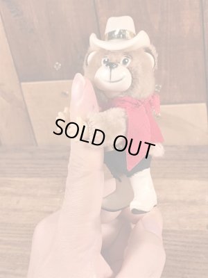 ウエスタンのクマのビンテージクリップ人形