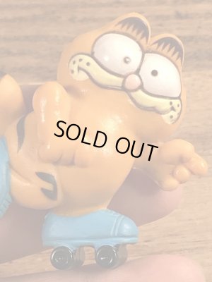 ローラースケートのガーフィールドのヴィンテージPVC製フィギュア