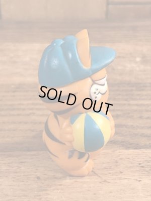 ビーチバレーのガーフィールドのビンテージPVCフィギュア