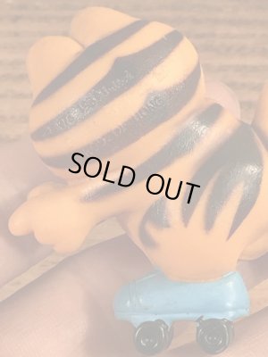 ローラースケートのガーフィールドのヴィンテージPVC製フィギュア