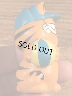 ビーチバレーのガーフィールドのヴィンテージPVC製フィギュア