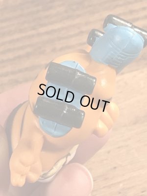 ローラースケートのガーフィールドのヴィンテージPVC製フィギュア