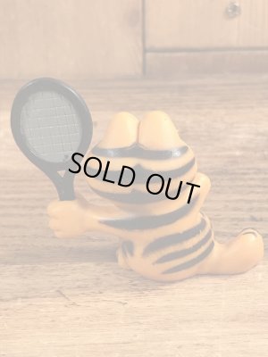 テニスのガーフィールドのヴィンテージPVC製フィギュア