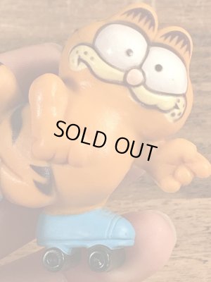 ローラースケートのガーフィールドのヴィンテージPVC製フィギュア