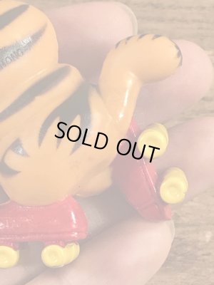 ローラースケートのガーフィールドのビンテージPVCフィギュア