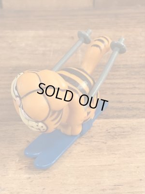 スキーのガーフィールドのビンテージPVCフィギュア