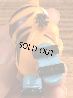 ローラースケートのガーフィールドのヴィンテージPVC製フィギュア