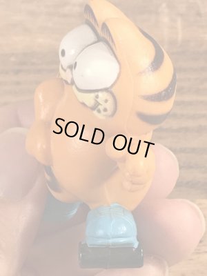 ローラースケートのガーフィールドのビンテージPVCフィギュア