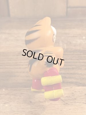 ローラースケートのガーフィールドのビンテージPVCフィギュア