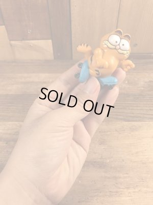 ローラースケートのガーフィールドのビンテージPVCフィギュア