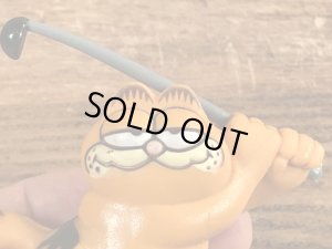 ゴルフのガーフィールドのビンテージPVCフィギュア