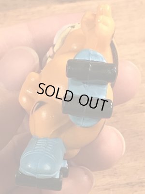 ローラースケートのガーフィールドのヴィンテージPVC製フィギュア