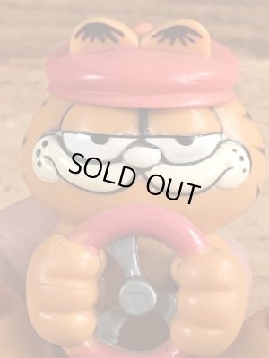 ドライバーのガーフィールドのビンテージPVCフィギュア