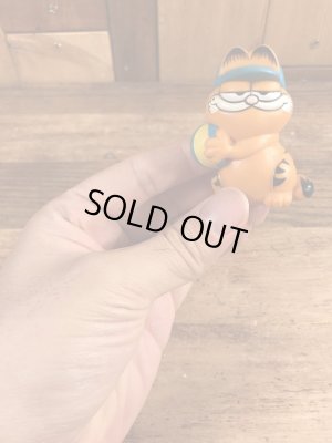 ビーチバレーのガーフィールドのビンテージPVCフィギュア