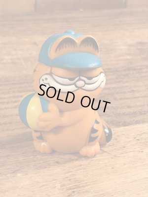 ビーチバレーのガーフィールドのビンテージPVCフィギュア