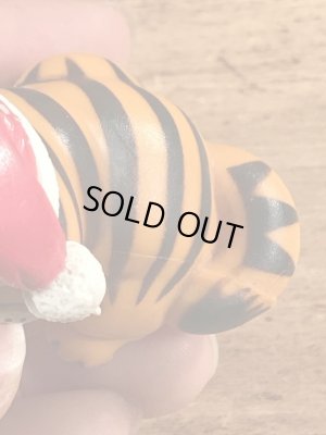 クリスマスのガーフィールドのヴィンテージPVC製フィギュア