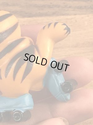 ローラースケートのガーフィールドのビンテージPVCフィギュア